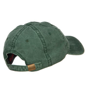 Love with Baseball Embroidered Washed Cotton Cap