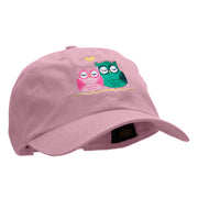 Owl Lovin Embroidered Unstructured Washed Cap