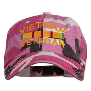 Vietnam Veteran Embroidered Enzyme Washed Cap