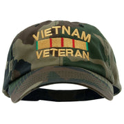 Vietnam Veteran Embroidered Enzyme Washed Cap