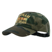 Vietnam Veteran Embroidered Enzyme Washed Cap