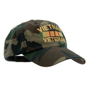 Vietnam Veteran Embroidered Enzyme Washed Cap