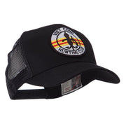 Veteran Embroidered Military Patched Mesh Cap