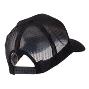 Veteran Embroidered Military Patched Mesh Cap