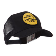 Veteran Embroidered Military Patched Mesh Cap