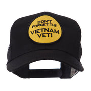 Veteran Embroidered Military Patched Mesh Cap