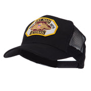 Veteran Embroidered Military Patched Mesh Cap