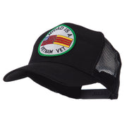 Veteran Embroidered Military Patched Mesh Cap