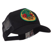 Veteran Embroidered Military Patched Mesh Cap