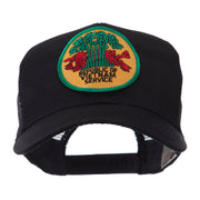 Veteran Embroidered Military Patched Mesh Cap