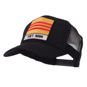 Veteran Embroidered Military Patched Mesh Cap