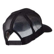 Veteran Embroidered Military Patched Mesh Cap