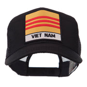 Veteran Embroidered Military Patched Mesh Cap