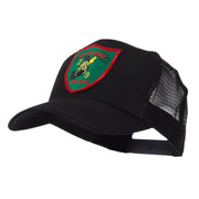 Veteran Embroidered Military Patched Mesh Cap