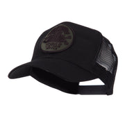 Veteran Embroidered Military Patched Mesh Cap