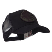 Veteran Embroidered Military Patched Mesh Cap