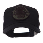 Veteran Embroidered Military Patched Mesh Cap