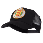 Veteran Embroidered Military Patched Mesh Cap