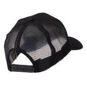 Veteran Embroidered Military Patched Mesh Cap