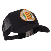 Veteran Embroidered Military Patched Mesh Cap