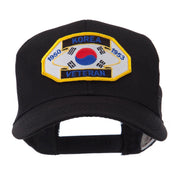 Veteran Embroidered Military Patched Mesh Cap