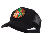 Veteran Embroidered Military Patched Mesh Cap