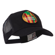 Veteran Embroidered Military Patched Mesh Cap