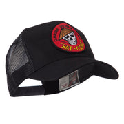 Veteran Embroidered Military Patched Mesh Cap