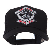 Veteran Embroidered Military Patched Mesh Cap