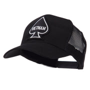 Veteran Embroidered Military Patched Mesh Cap