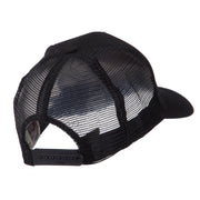 Veteran Embroidered Military Patched Mesh Cap