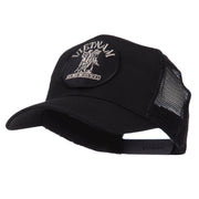 Veteran Embroidered Military Patched Mesh Cap