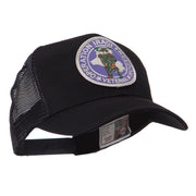 Veteran Embroidered Military Patched Mesh Cap