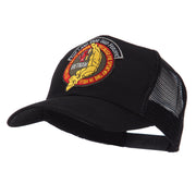 Veteran Embroidered Military Patched Mesh Cap