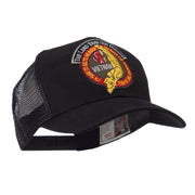 Veteran Embroidered Military Patched Mesh Cap