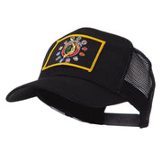 Veteran Embroidered Military Patched Mesh Cap