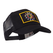 Veteran Embroidered Military Patched Mesh Cap