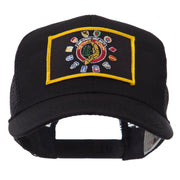 Veteran Embroidered Military Patched Mesh Cap