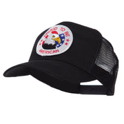 Veteran Embroidered Military Patched Mesh Cap