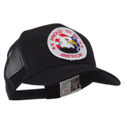 Veteran Embroidered Military Patched Mesh Cap