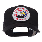 Veteran Embroidered Military Patched Mesh Cap