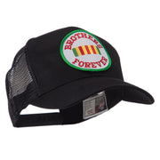 Veteran Embroidered Military Patched Mesh Cap