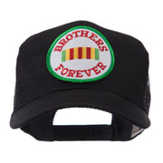 Veteran Embroidered Military Patched Mesh Cap