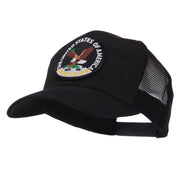 Veteran Embroidered Military Patched Mesh Cap