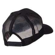 Veteran Embroidered Military Patched Mesh Cap