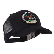 Veteran Embroidered Military Patched Mesh Cap