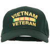 Vietnam Veteran Badge with Letters Heat Transfer Solid Cotton Pro Style Cap