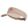 Mario DK Donkey Embroidered Pro Style Cotton Twill Washed Visor - Khaki OSFM