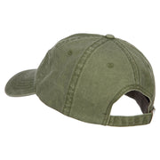 Veteran Flag Embroidered Washed Cap