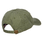 Veteran Flag Embroidered Washed Cap